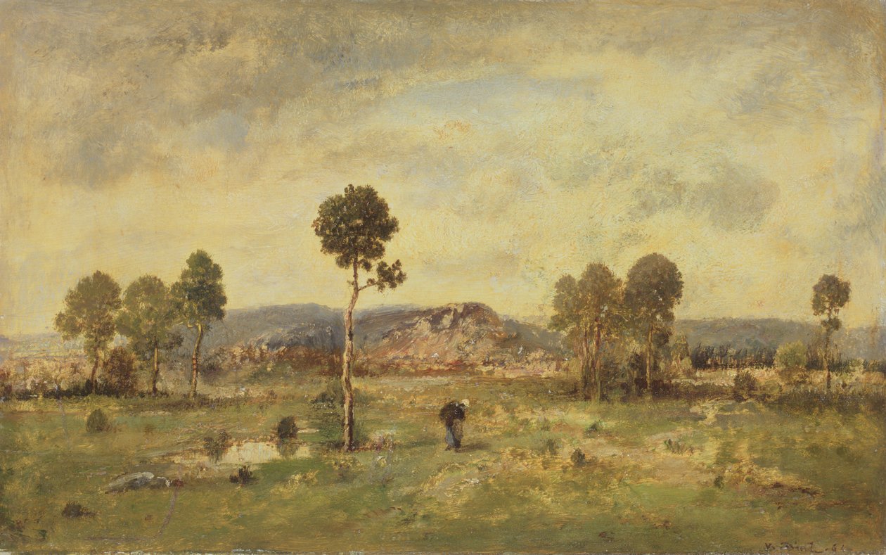 Landskap med en tall, 1864 av Narcisse Virgile Diaz de la Peña
