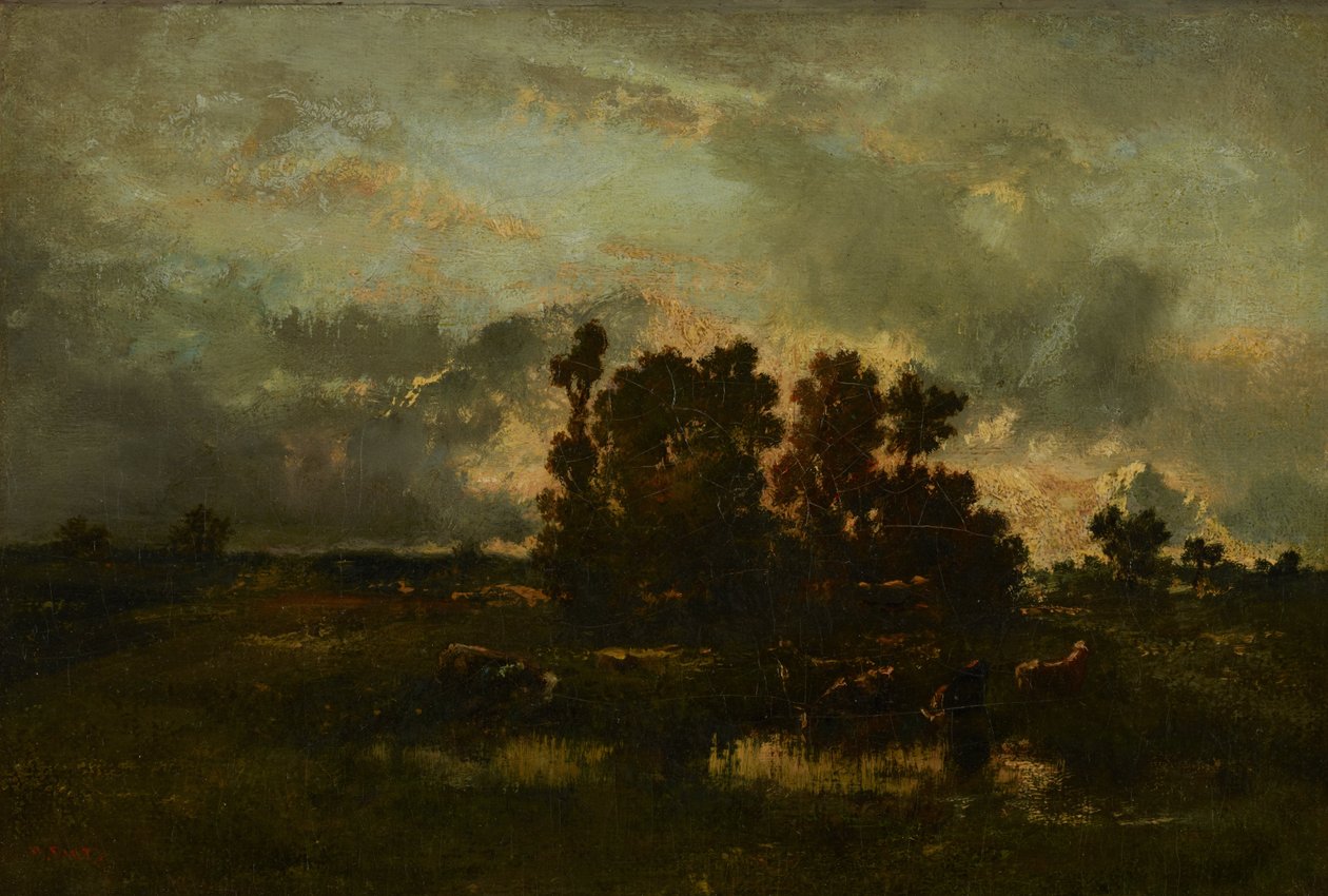 Wet Pasture av Narcisse Virgilio  Díaz