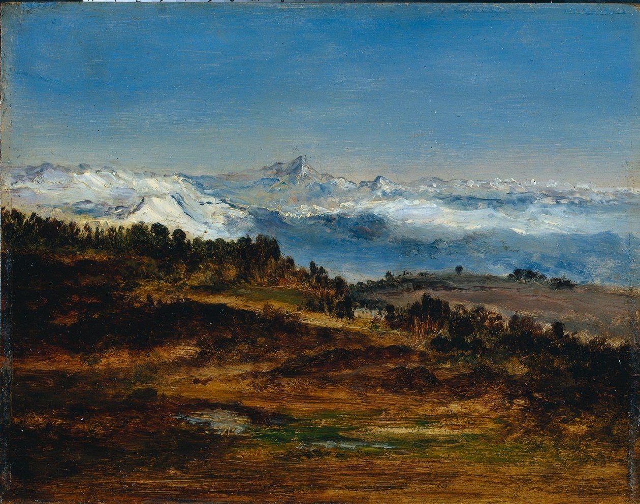 Pyrenéerna, toppen av Midi de Bigorre, 1871-1872. av Narcisse Diaz de la Pena