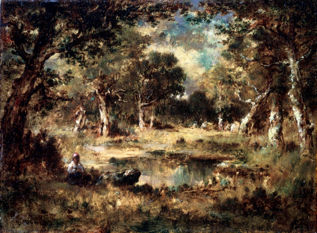 Skogsträsk, 1870. av Narcisse Virgile Diaz de la Peña