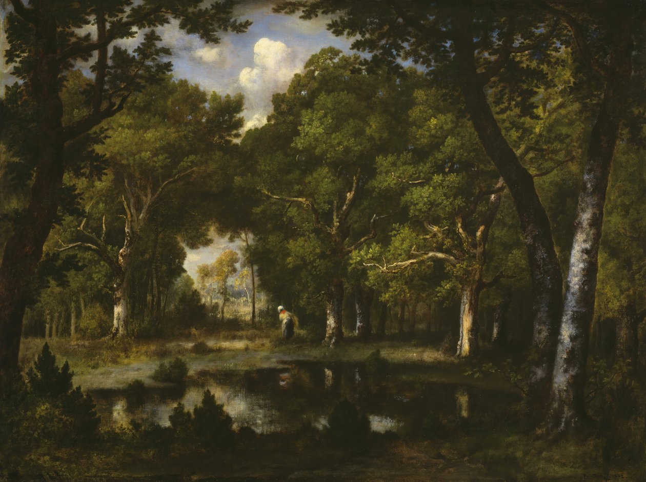 Damm i skogen, 1862. av Narcisse Virgile Diaz de la Peña