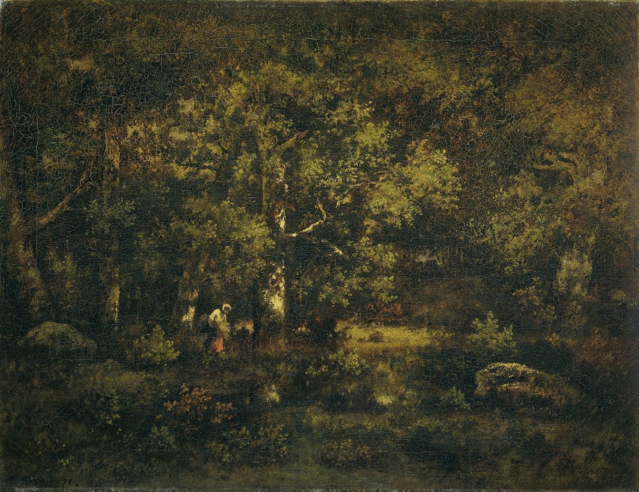 Skogen Fontainebleau av Narcisse Virgile Diaz de la Peña