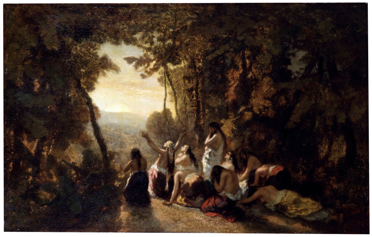 Jeftas dotters klagan, 1846. av Narcisse Virgile Diaz de la Peña