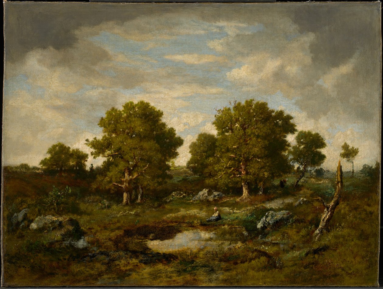 De två stora ekarna av Narcisse Virgile Diaz de la Peña