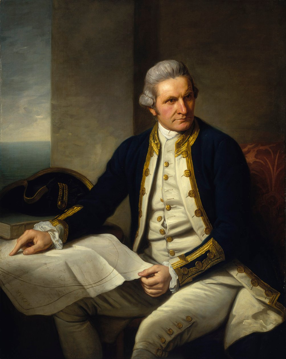 Captain James Cook av Nathaniel Dance Holland