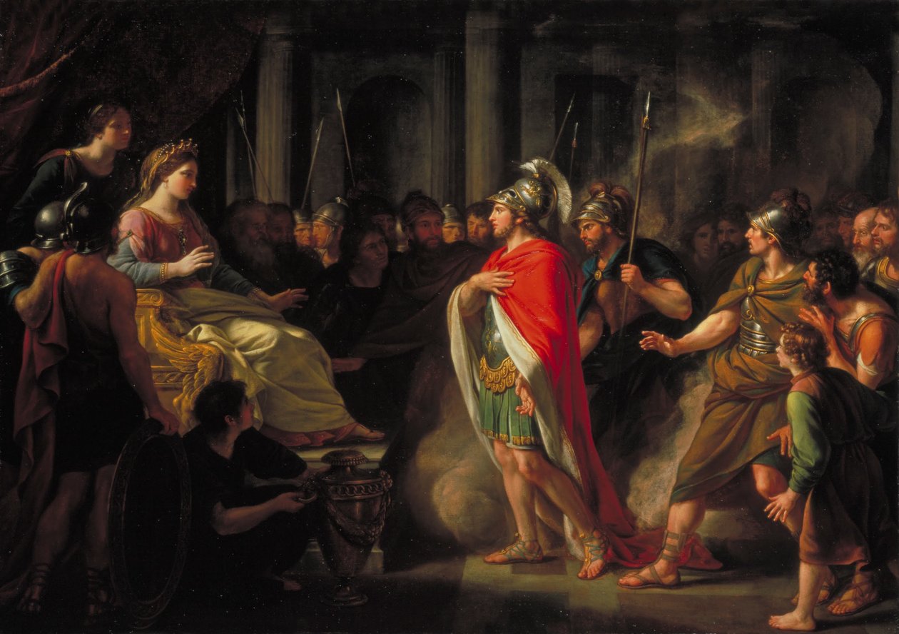 Mötet mellan Dido och Aeneas av Nathaniel Dance Holland