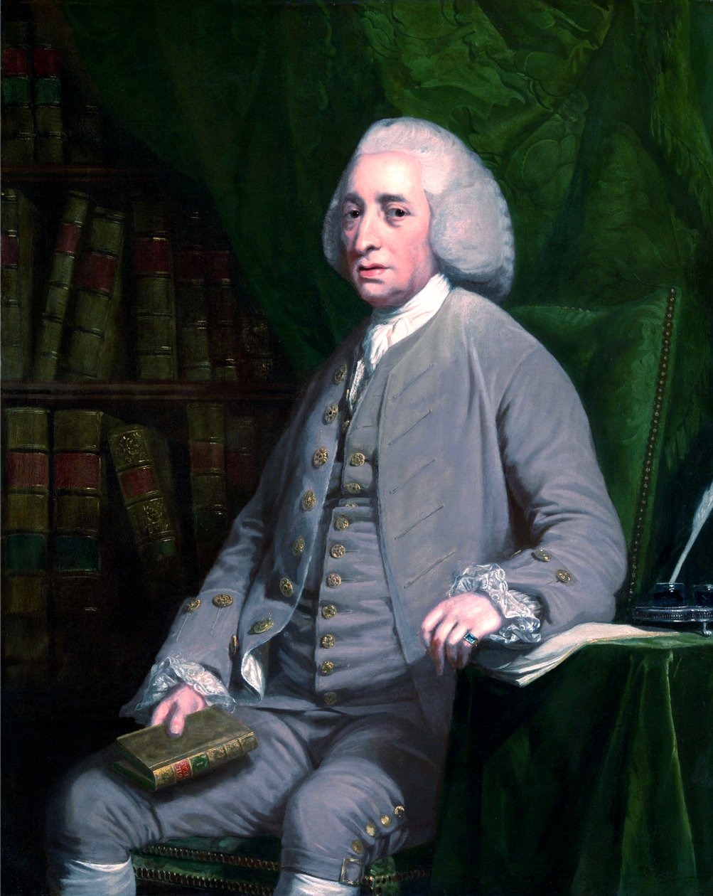 Tobias Smollet av Nathaniel Dance Holland