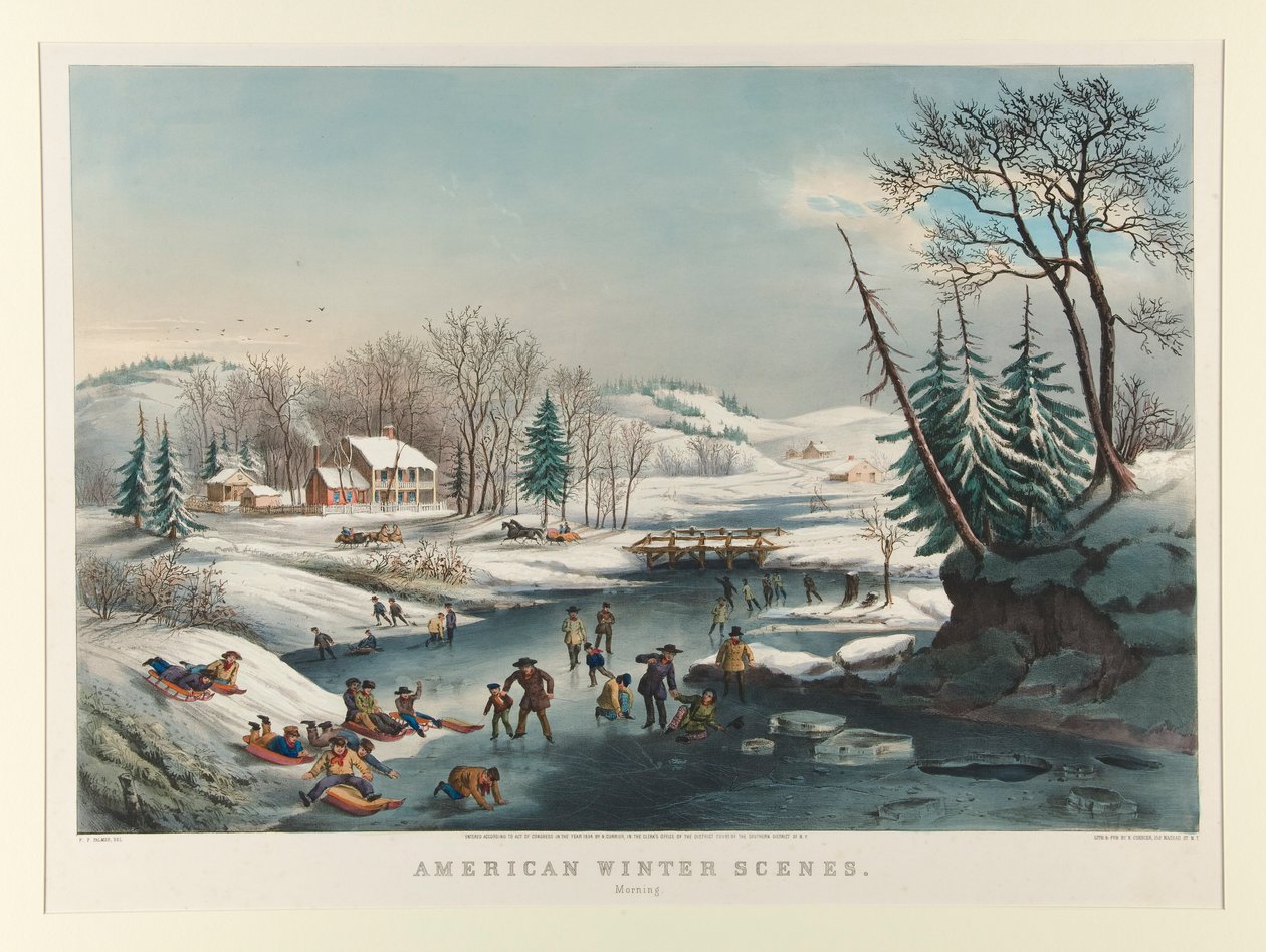 Amerikanska vinterscener./ Morgon av Nathaniel Currier