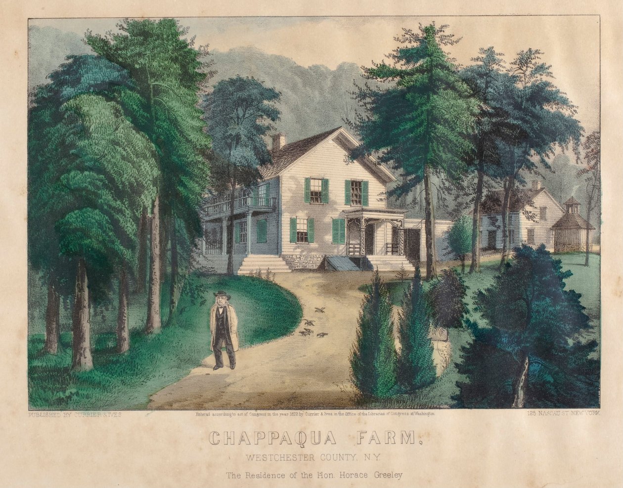 Chappaqua gård, Westchester County, New York av Nathaniel Currier