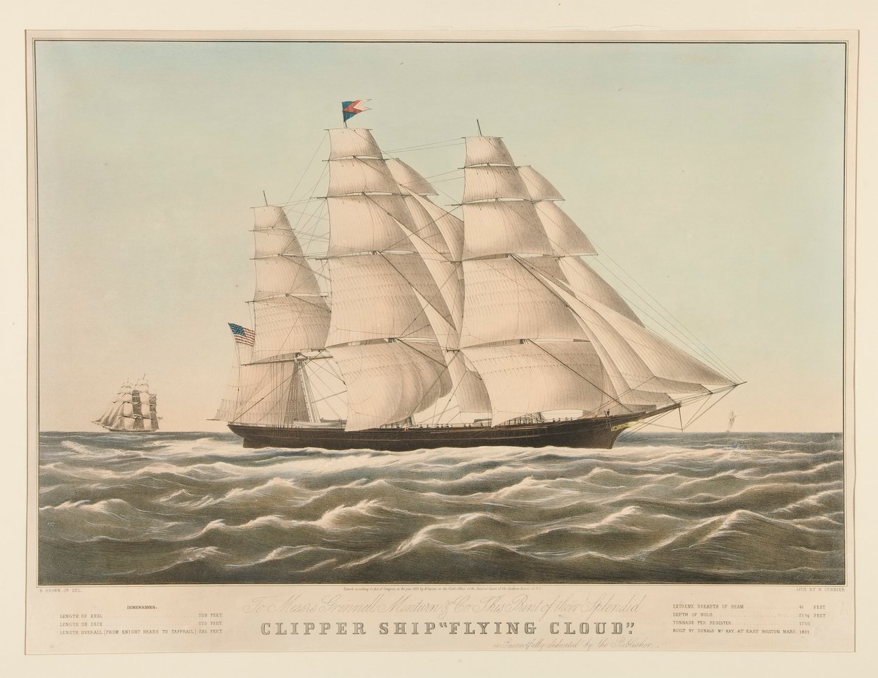 Clipperskepp av Nathaniel Currier