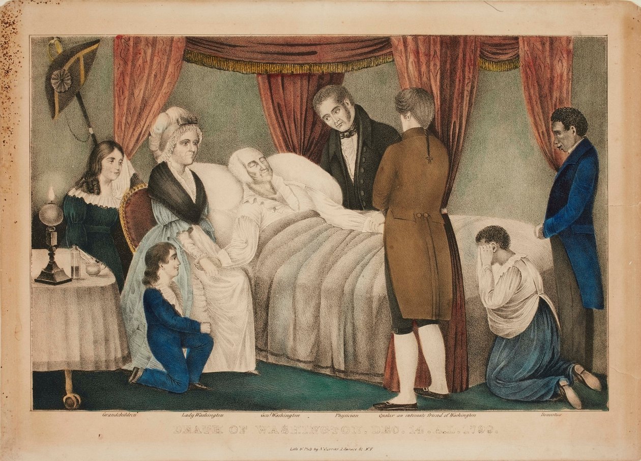 Washingtons död av Nathaniel Currier