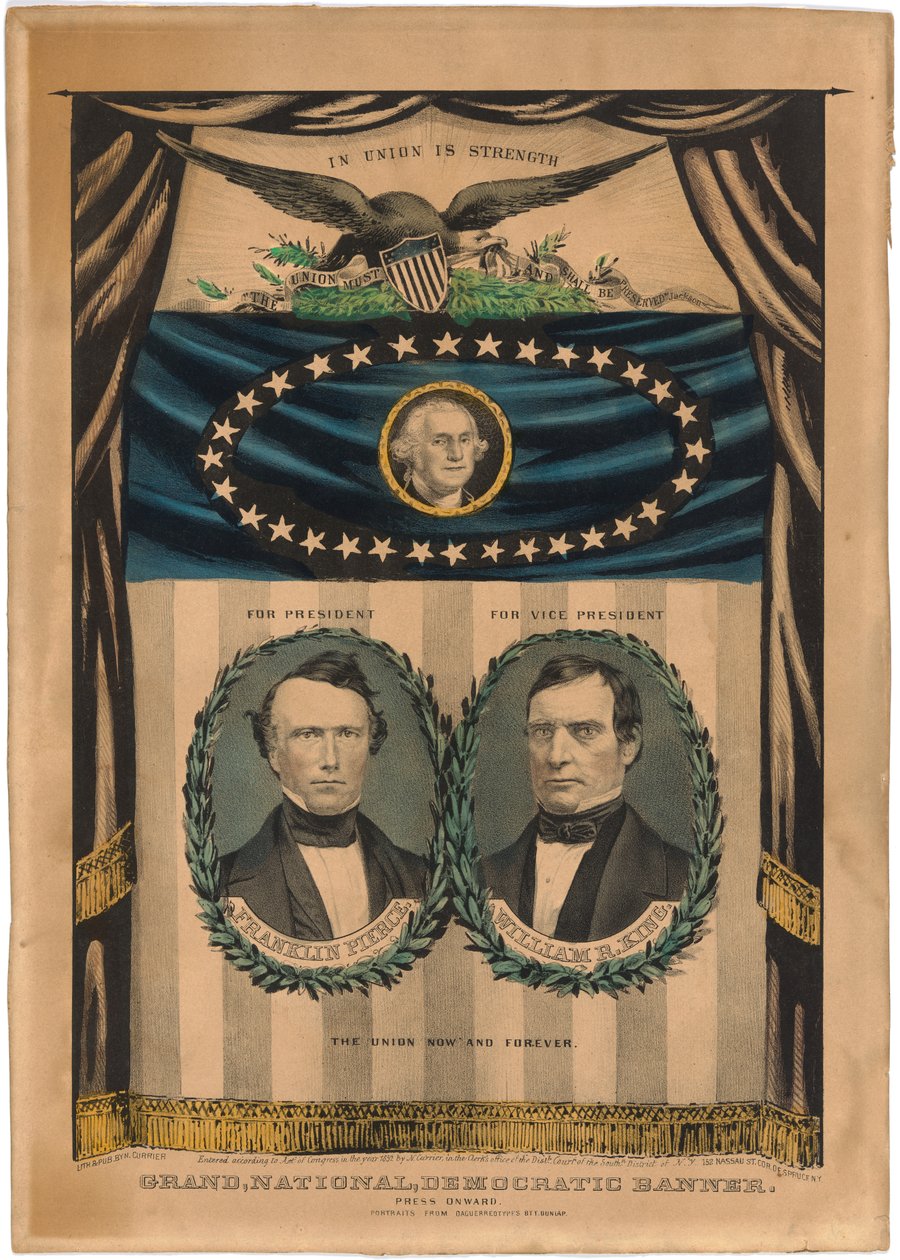 Franklin Pierce och William R. King av Nathaniel Currier