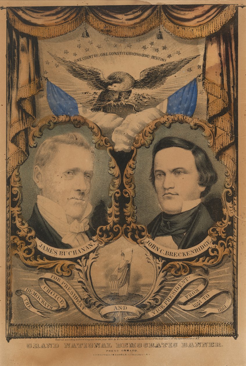 Grand Nationals demokratiska banner av Nathaniel Currier