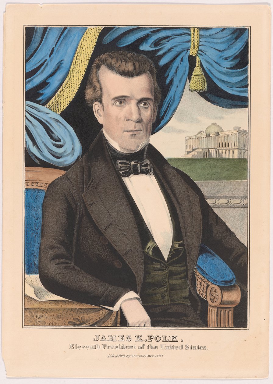 James K. Polk av Nathaniel Currier