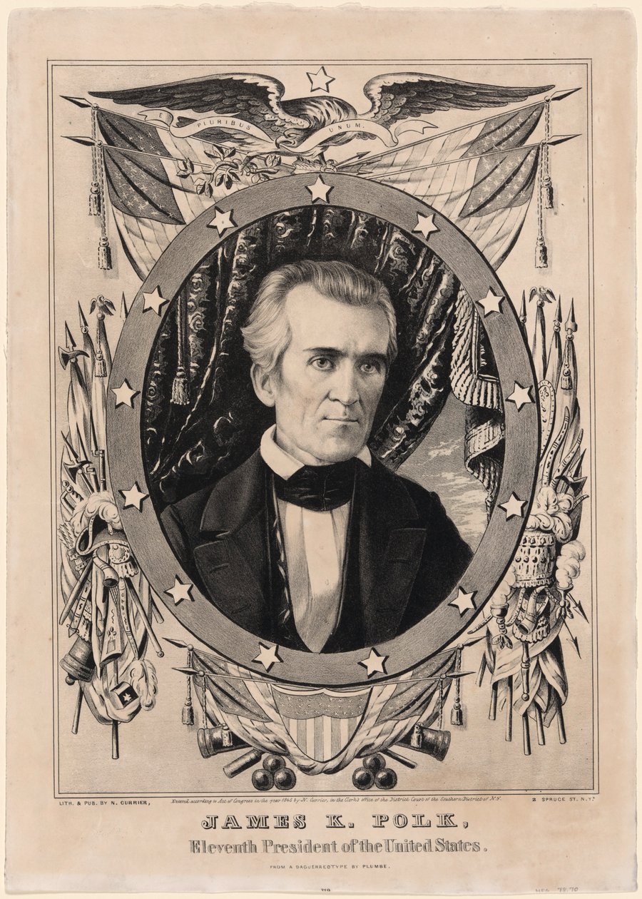 James K. Polk av Nathaniel Currier