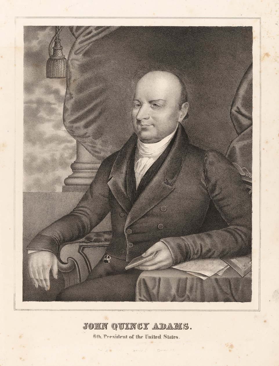 John Quincy Adams av Nathaniel Currier