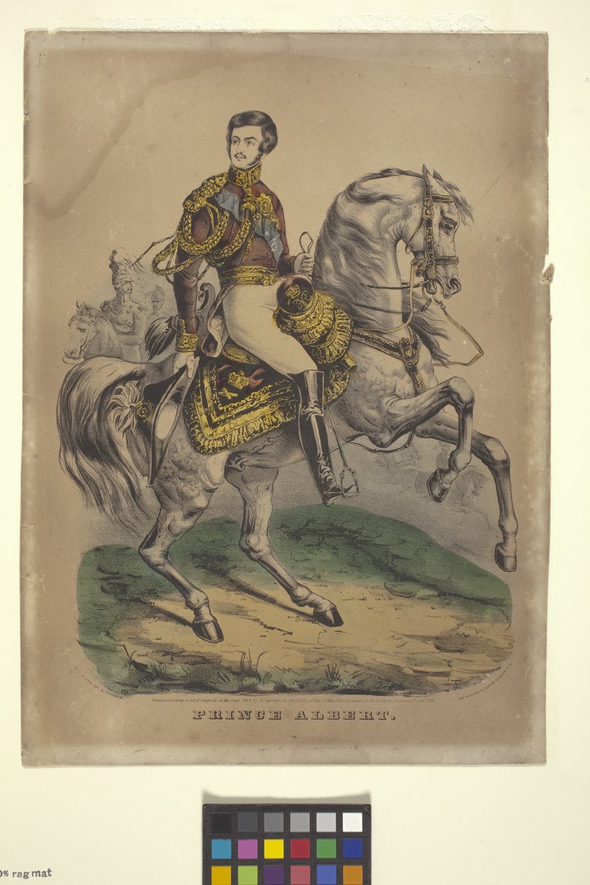 Prins Albert (handfärgad litografi) av Nathaniel Currier