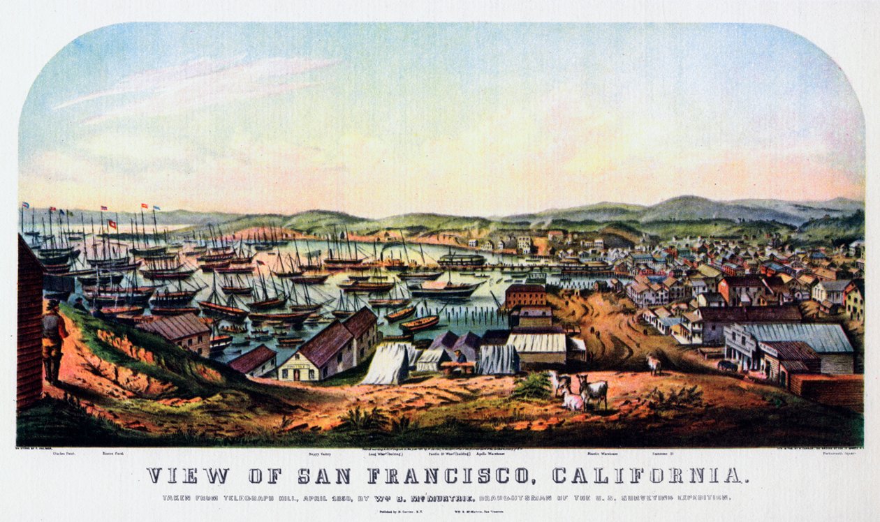 San Francisco, Kalifornien, 1850 1937. av Nathaniel Currier