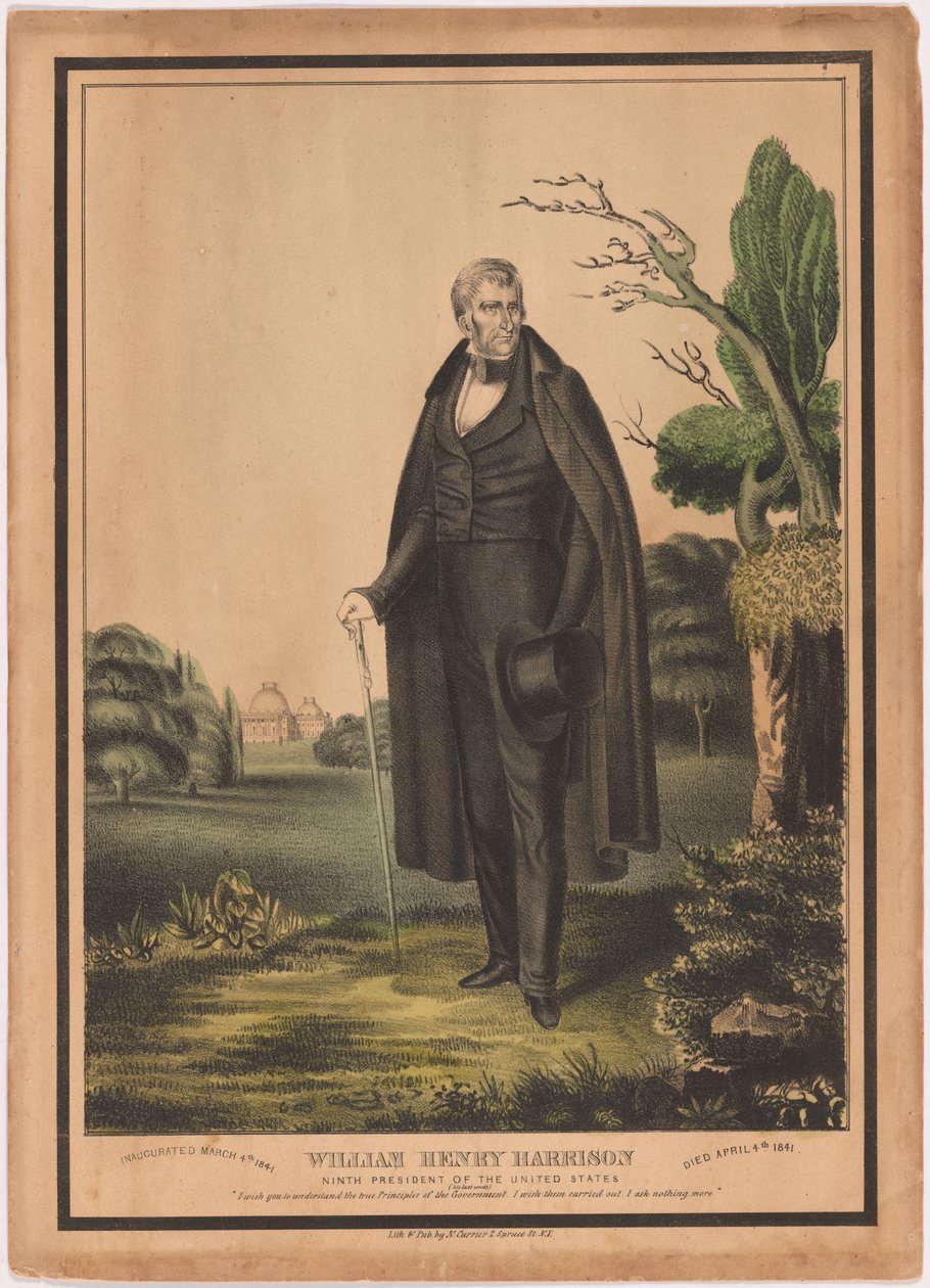 William Henry Harrison av Nathaniel Currier