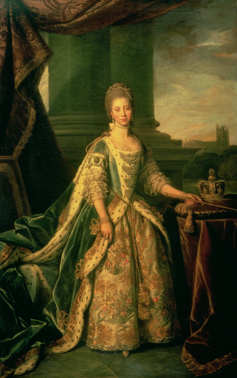 Porträtt av Sophie Charlotte (1744-1818) av Nathaniel Dance Holland