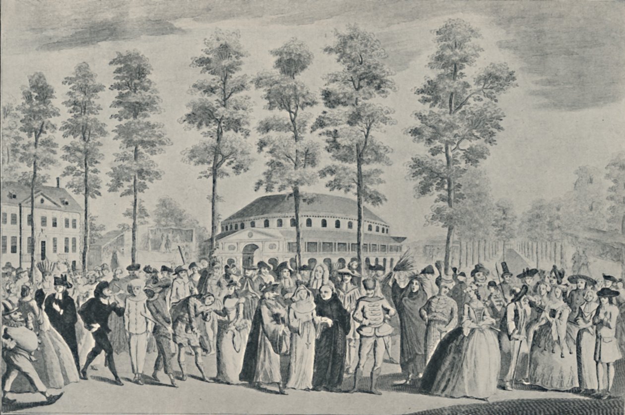 Jubileumsbalen i Ranelagh Gardens, 26 april 1749, 1920 av Nathaniel Parr