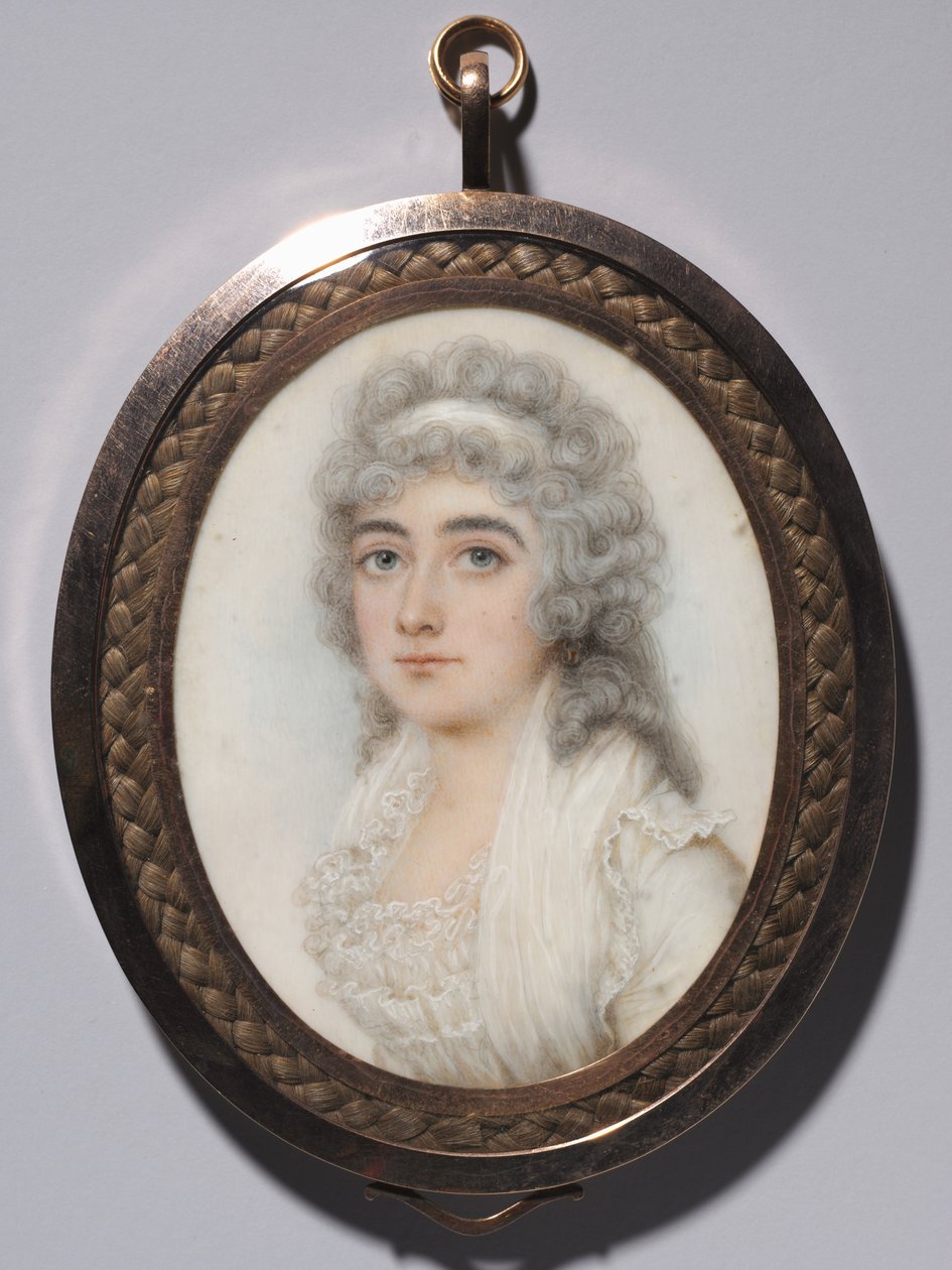 Porträtt av en kvinna, ca. 1795. av Nathaniel Plimer