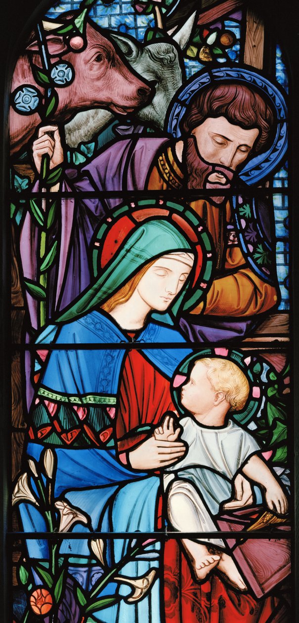 The Nativity, c.1863 (målat glas) av Nathaniel Westlake