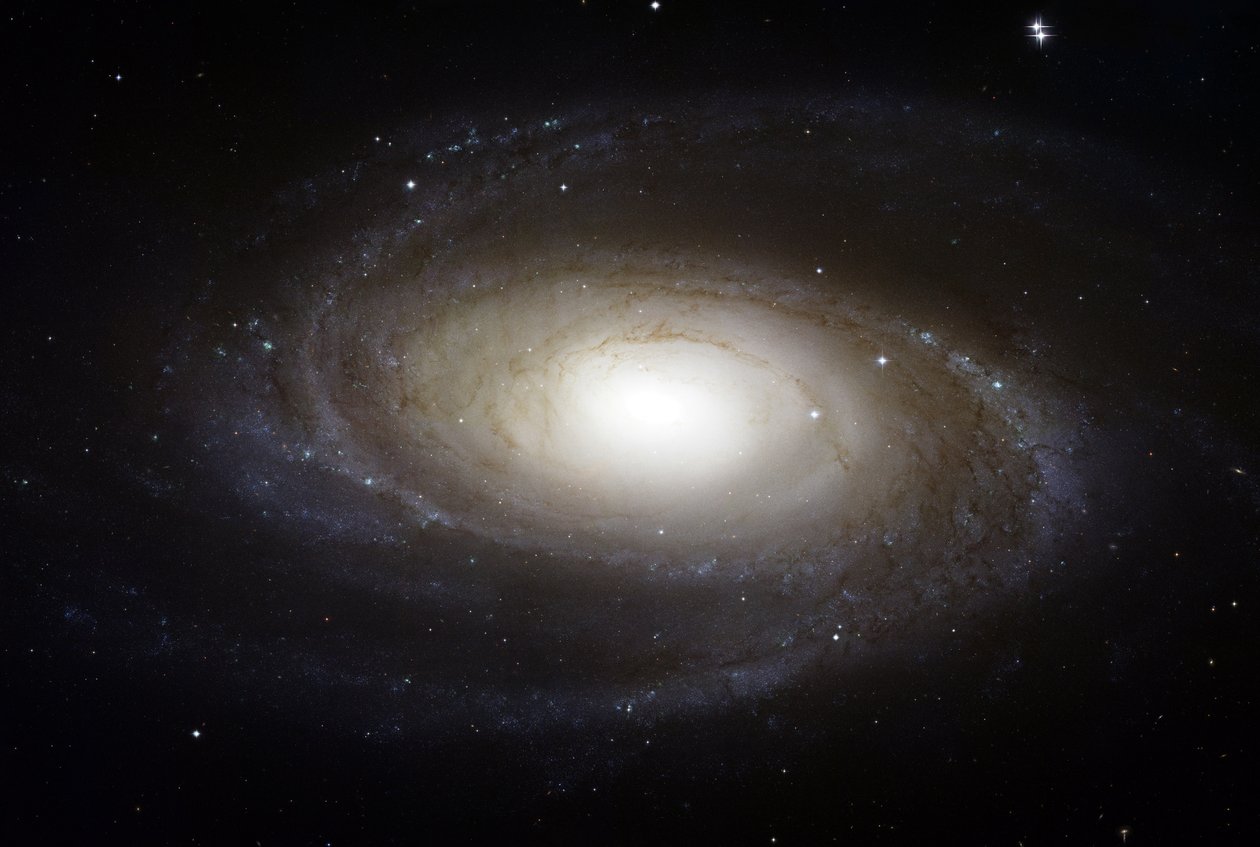 Bright Spiral Galaxy M81 sett från Hubble-teleskopet. Kredit NASA. Vetenskap Astronomi Stjärnrymd av National Aeronautics and Space Administration National Aeronautics and Space Administration
