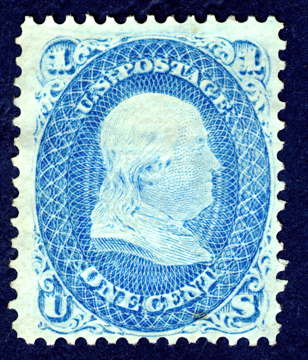 1c Franklin F Grill singel, 1867. av National Bank Note Company