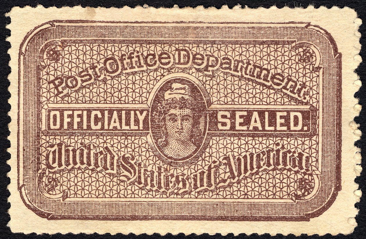 Postkontorets sigill, 1889. av National Bank Note Company