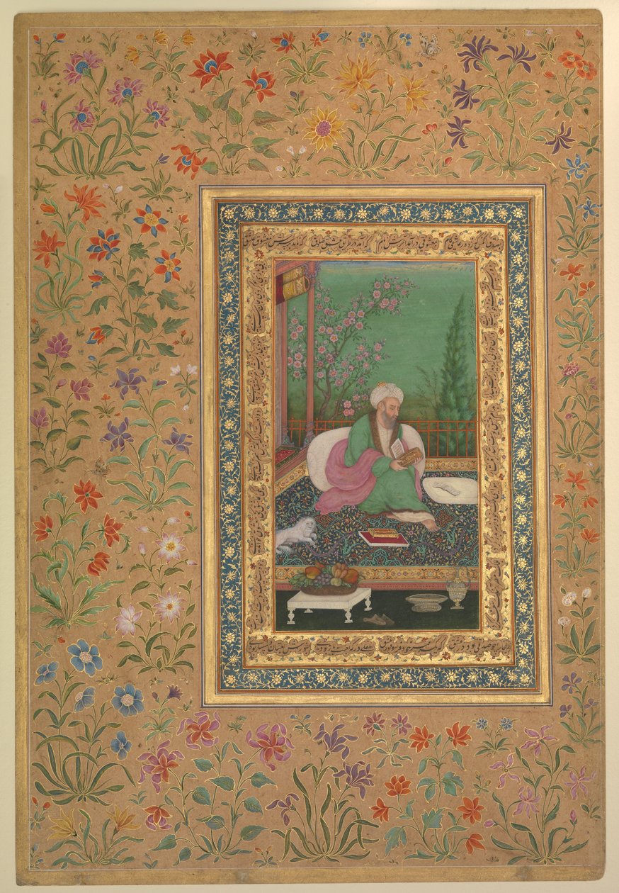 Illustration av Ustad Mansur, känd som Nãdir-al-