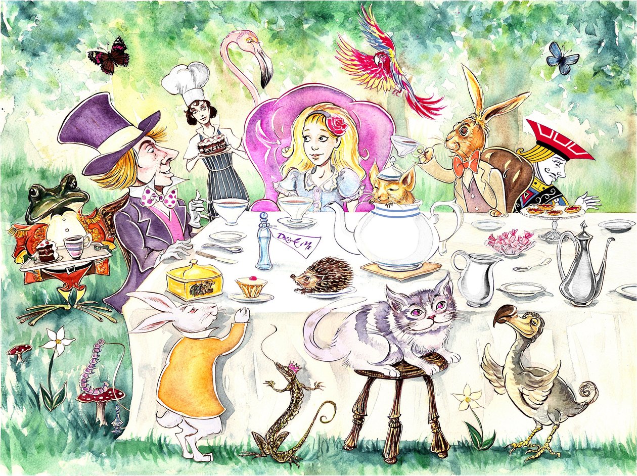 Alices Adventures in Wonderland av Lewis Carroll (publicerad 1865) av Neale Osborne