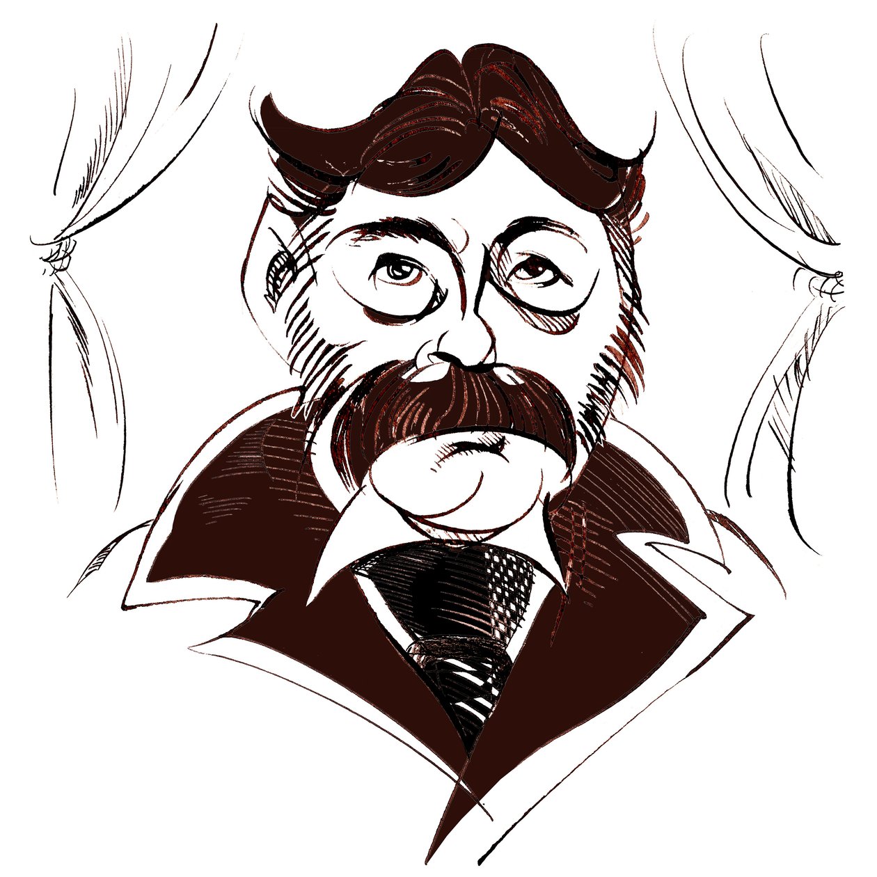Arthur Sullivan, engelsk operettkompositör, 1842-1900 av Neale Osborne