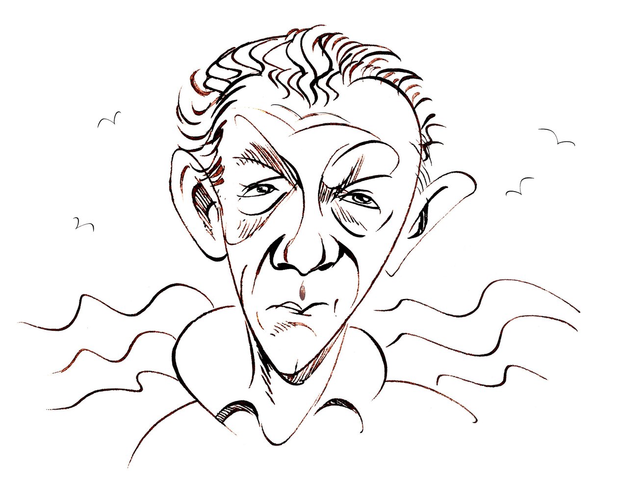Benjamin Britten, engelsk kompositör, dirigent och pianist, 22 november 1913 - 4 december 1976 av Neale Osborne