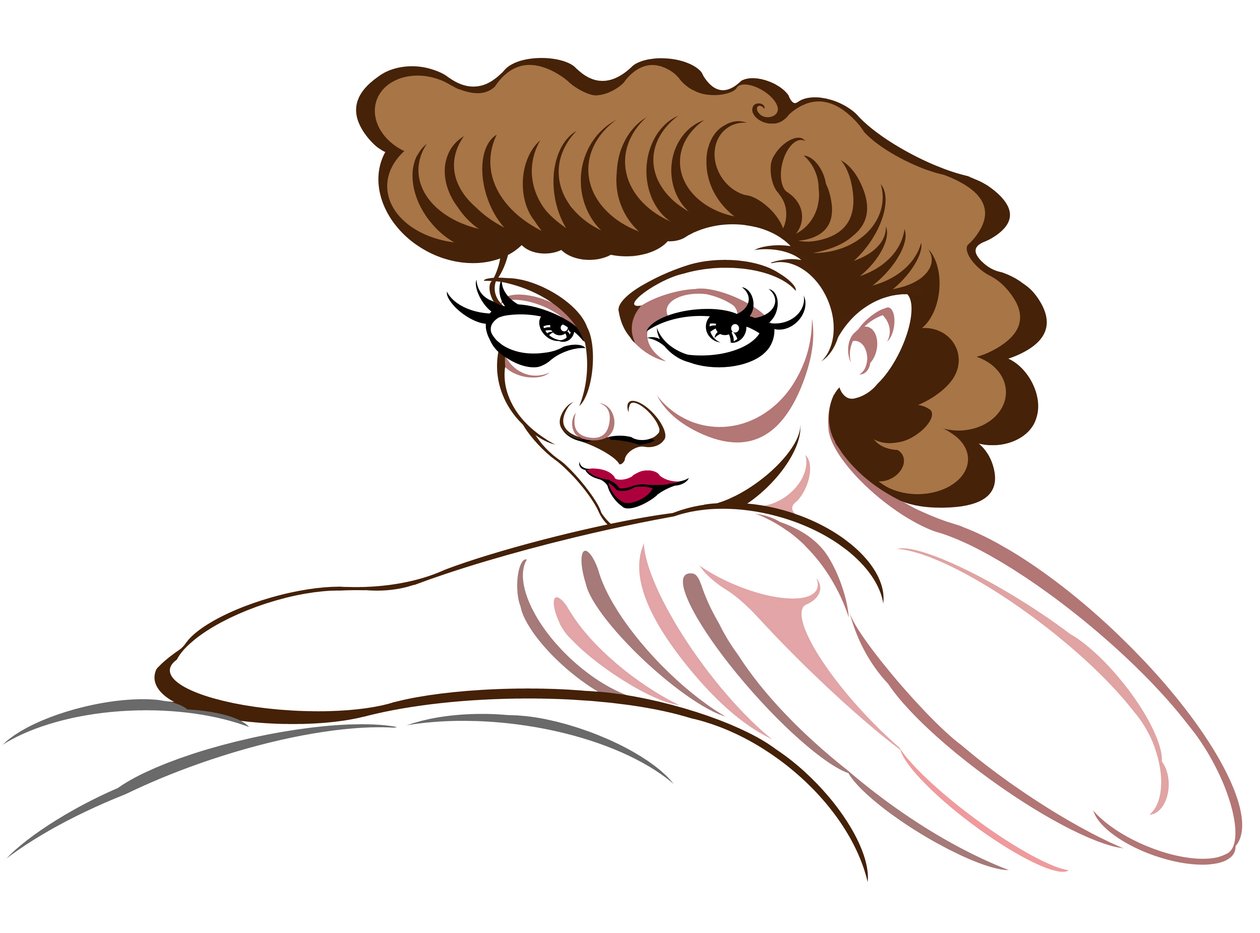 Claudette Colbert, 2018 (inkdigital) av Neale Osborne