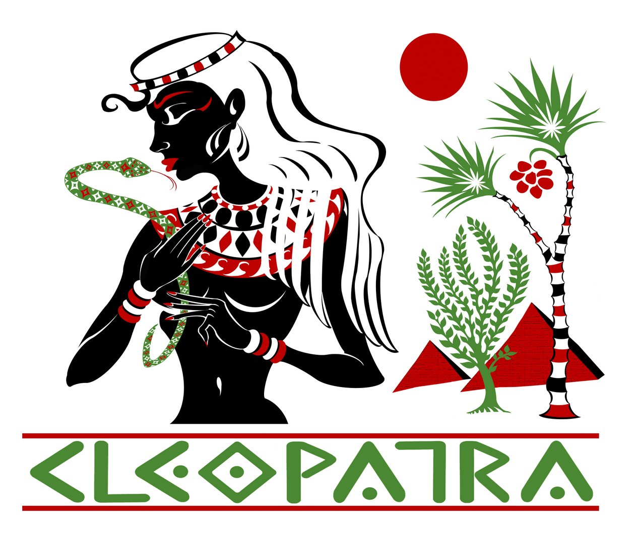 Cleopatra, färggrafiskt alternativ, 2010 av Neale Osborne av Neale Osborne