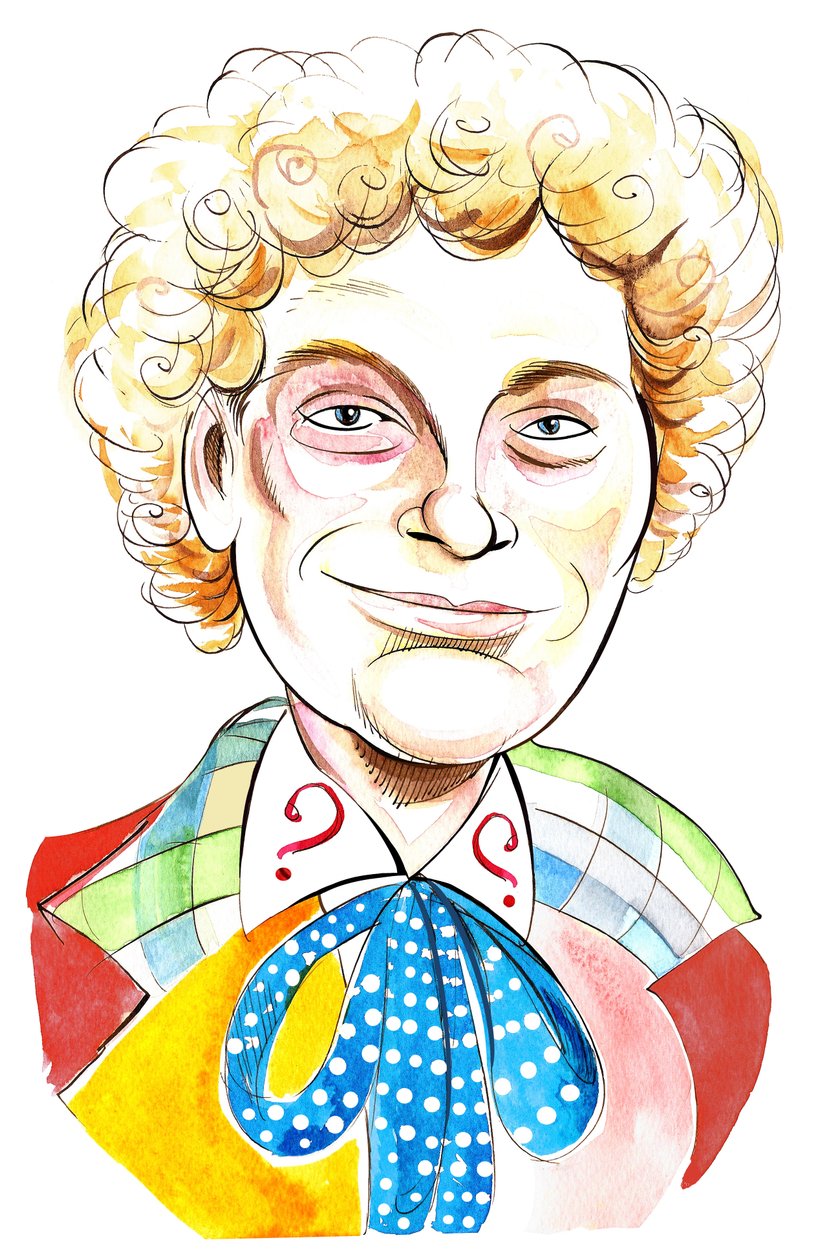 Colin Baker som Doctor Who i BBC:s tv-serie med samma namn av Neale Osborne