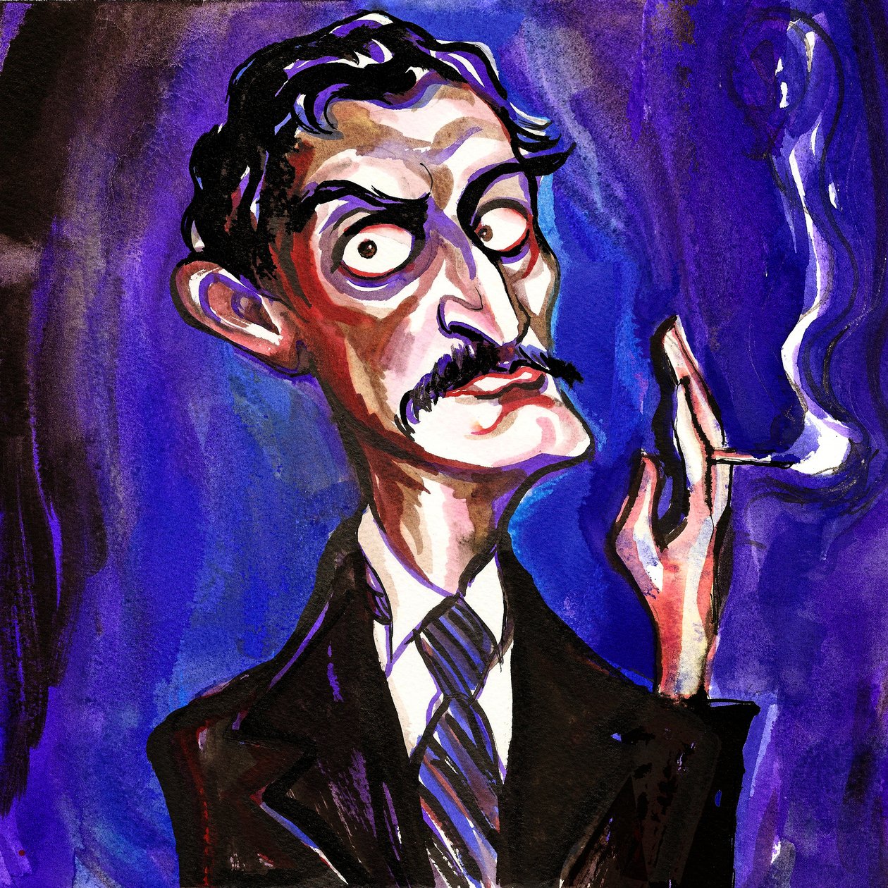 Edvard Munch, 2018 (bläckcollage) av Neale Osborne