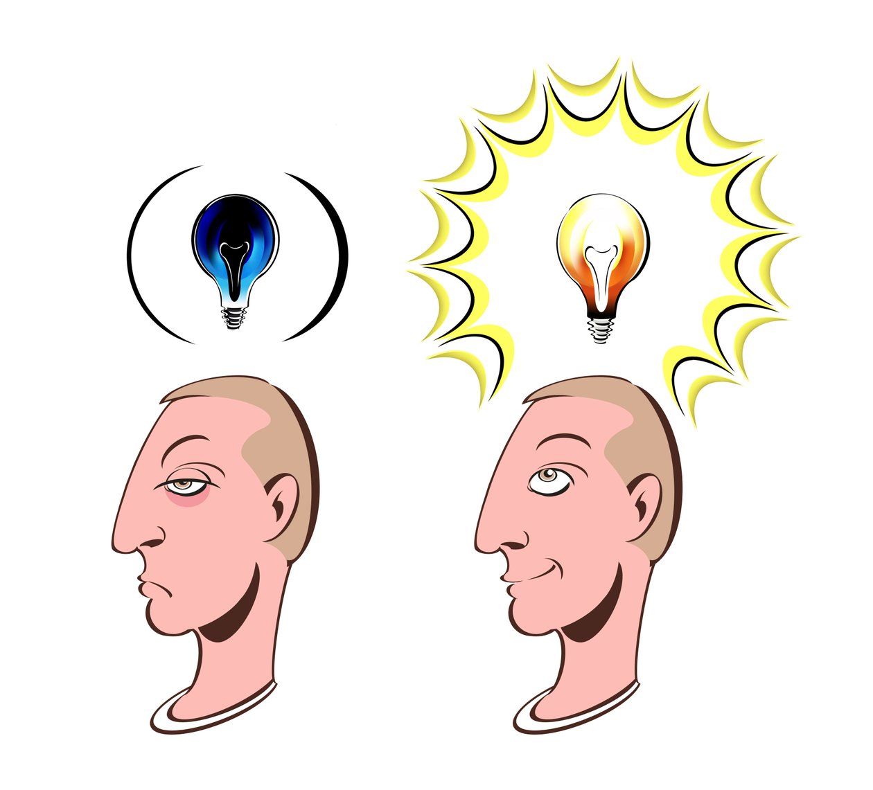 Idé glödlampa - illustration av Neale Osborne