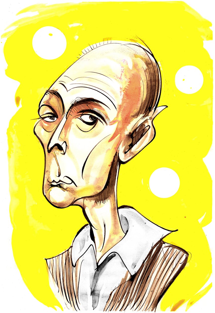 Jasper Carrott - karikatyr av Neale Osborne