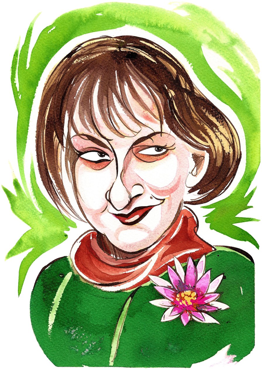 Judith Bingham - färgkarikatyr av Neale Osborne