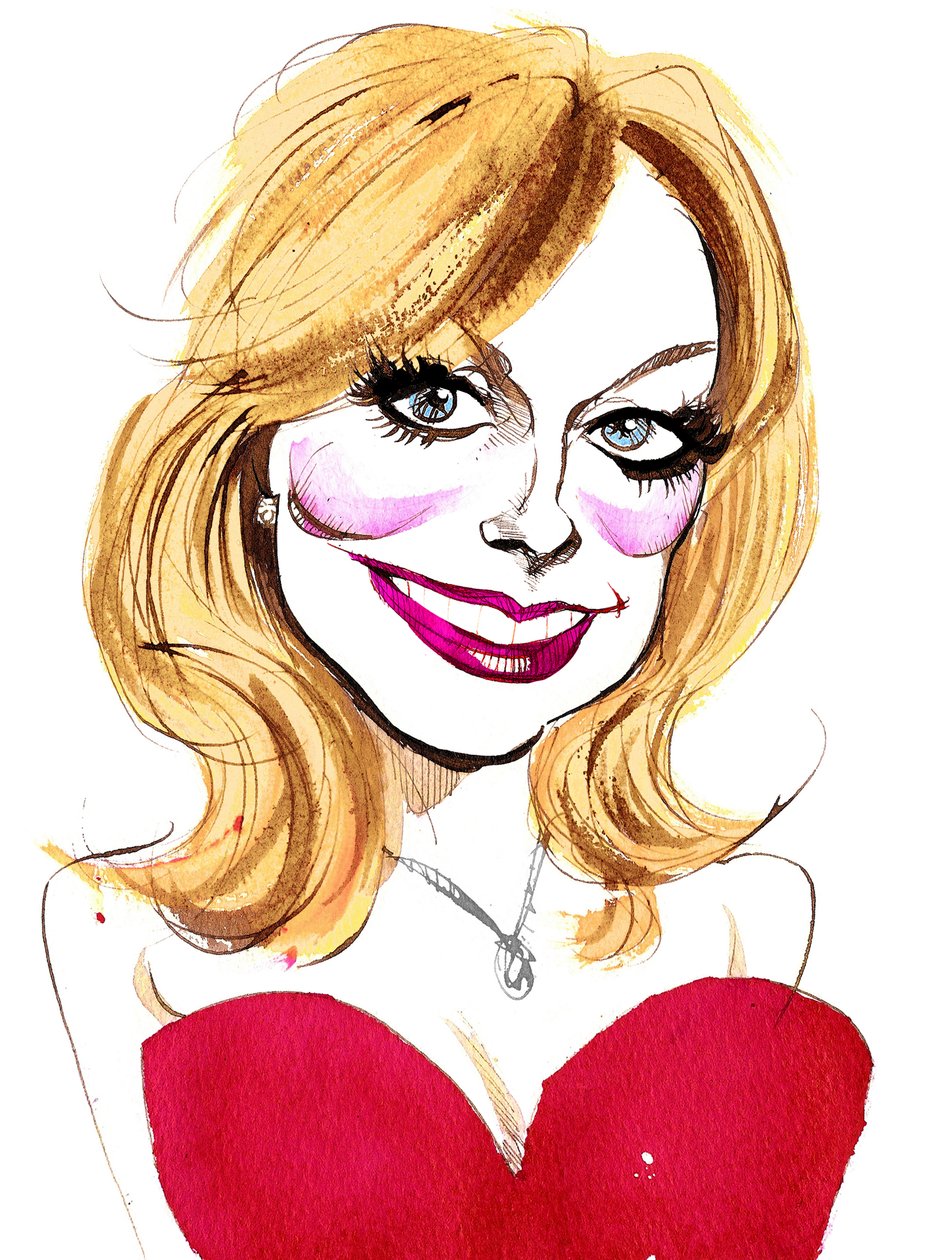 Katherine Jenkins, walesisk sångerska; karikatyr av Neale Osborne