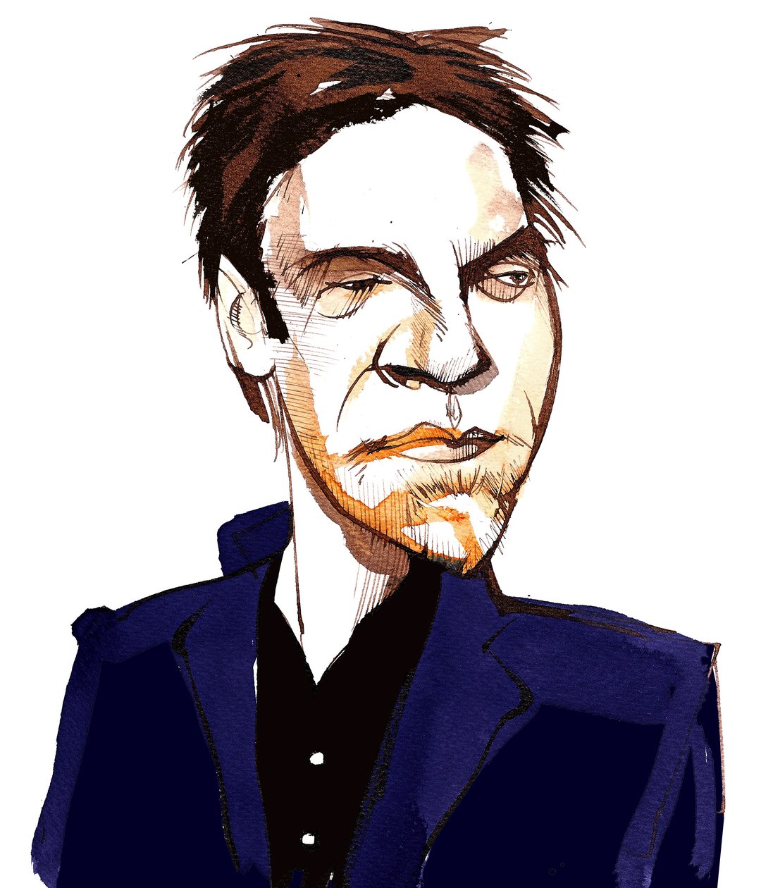 Leif Ove Andsnes, karikatyr av Neale Osborne