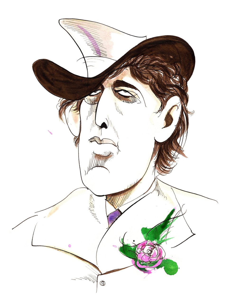 Oscar Wilde - karikatyr av irländsk författare (1854-1900) av Neale Osborne