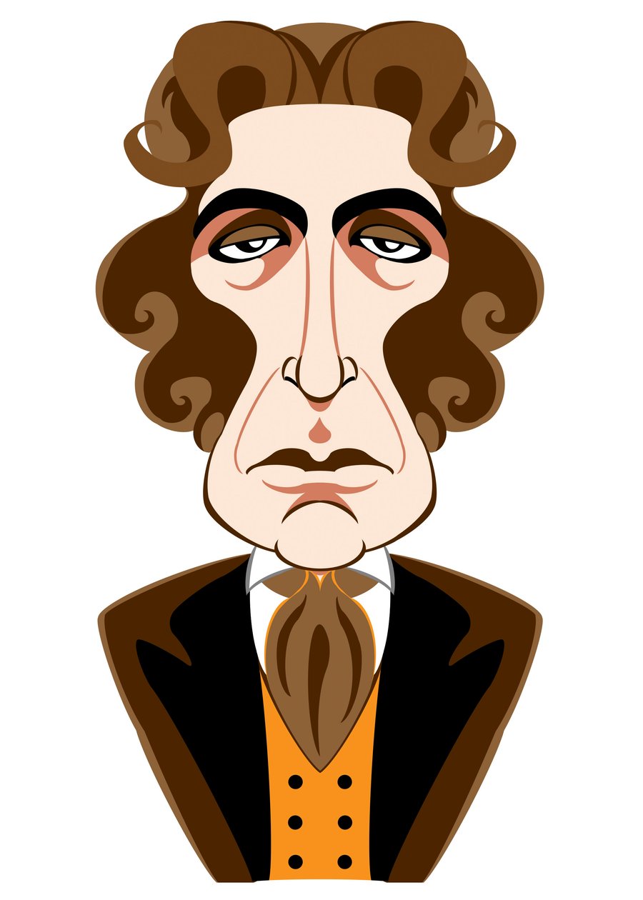 Paul McGann som Doctor Who - karikatyr av Neale Osborne