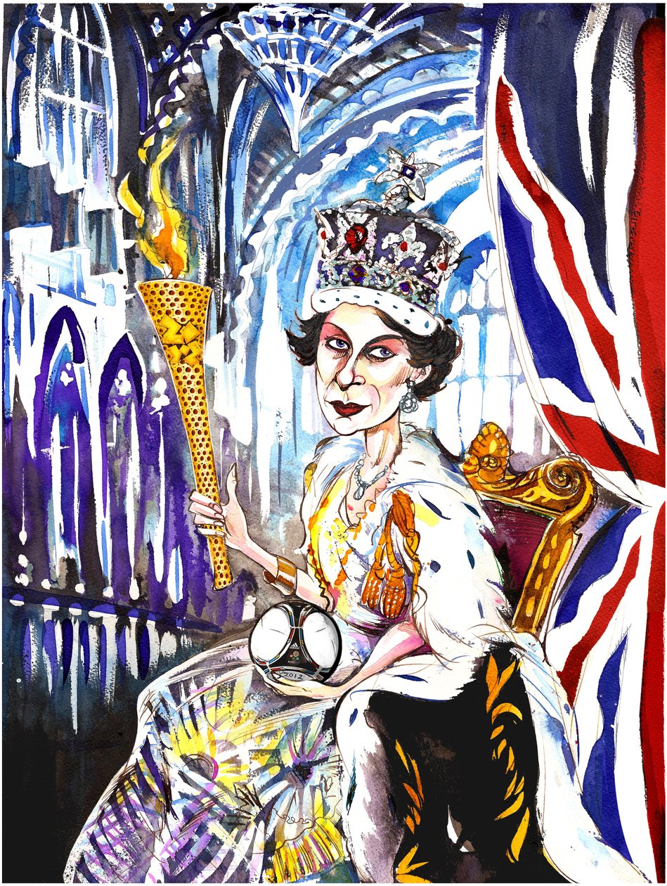 Drottning Elizabeth II 2012, av Neale Osborne av Neale Osborne