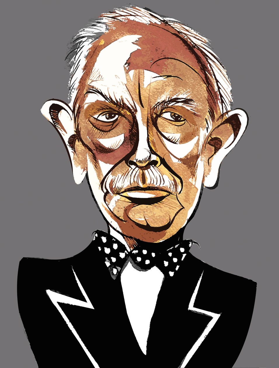 Richard Strauss - karikatyr i färg av Neale Osborne