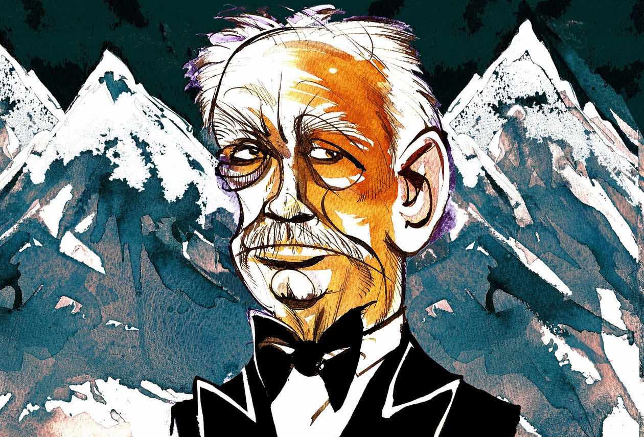 Richard Strauss - färgkarikatyr av Neale Osborne