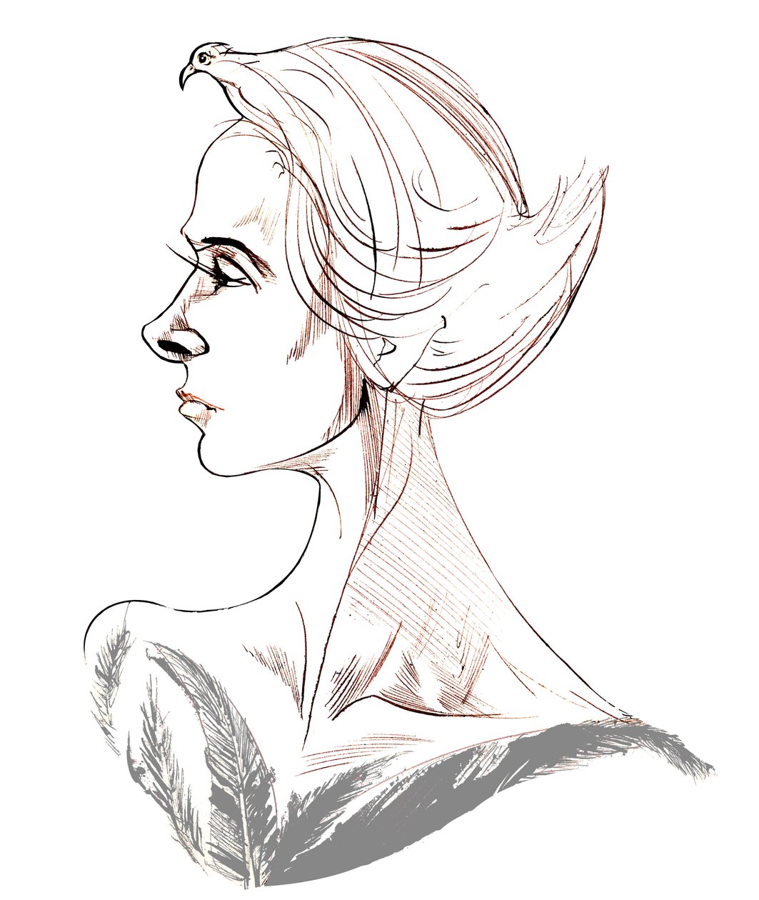 Tippi Hedren - karikatyr av amerikansk skådespelerska, född 1935 av Neale Osborne