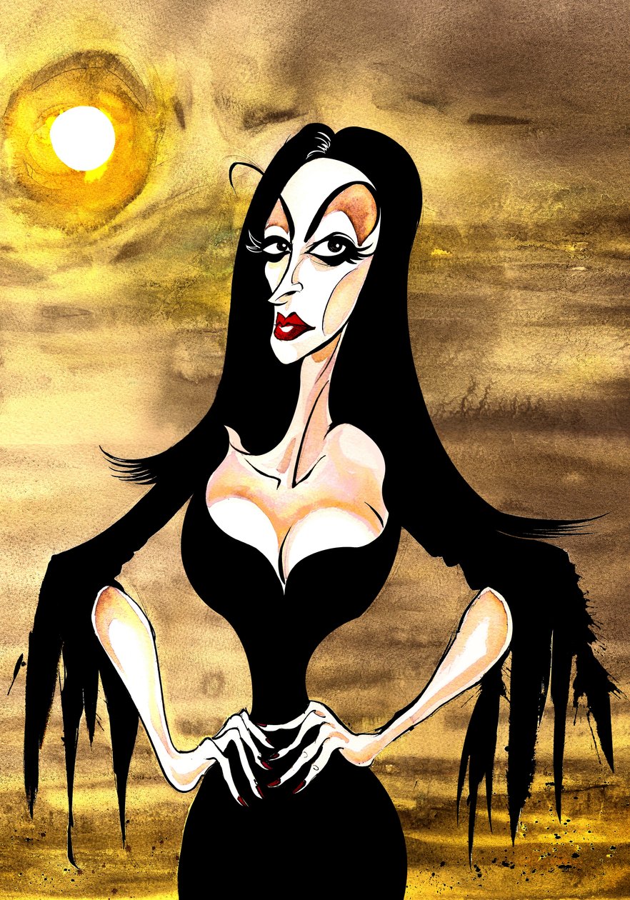 Vampira från filmen Ed Wood från 1994 i regi av Tim Burton av Neale Osborne
